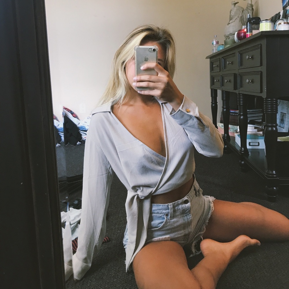 Long Sleeve tie top